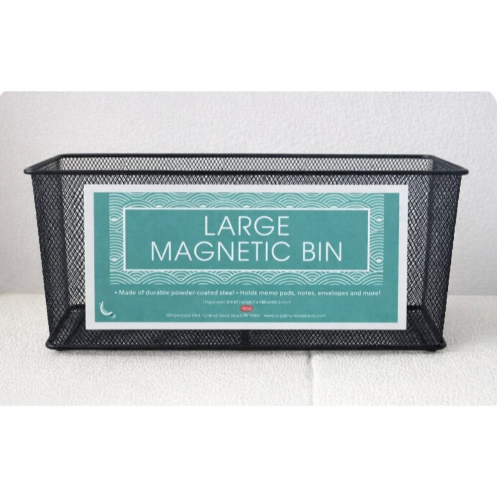 Mesh Magnetic Locker Magnetic Safe Space Storage Box Bin Black by MSA NEW